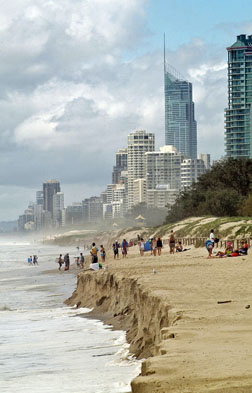King tide erosion on the Gold Coast