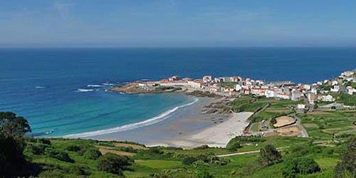 Caión and its main beach, Galicia, NW Spain