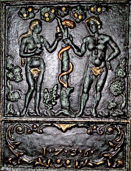Ofen Tafel 1 - Adam and Eve
