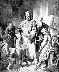 Charlemagne and his scholars by Karl van Blaas