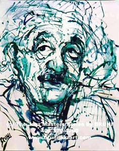 Albert Einstein - painting by Bruni