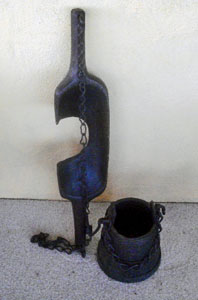 Antique milk yoke and bucket