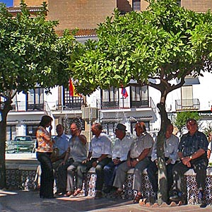 Torrox village square - Costa del Sol, Spain