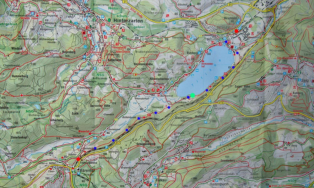 Bärental to Titisee walk