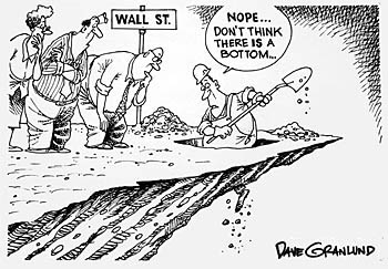 Cartoon in Platinum's  Investment Report, April, 2009