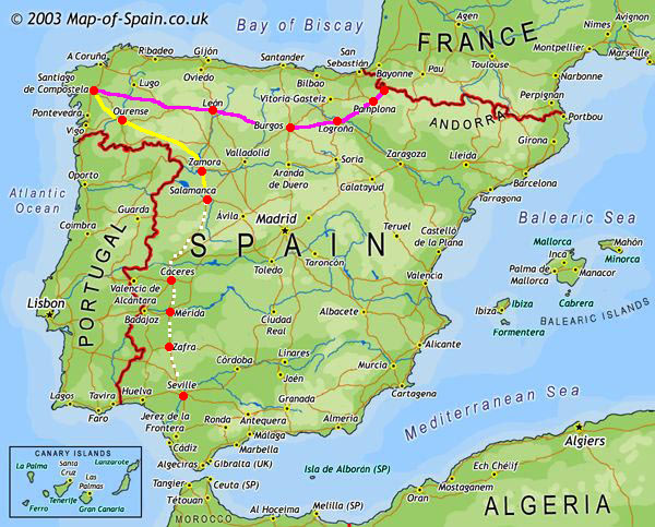 Spain : Camino Francés & Via de la Plata