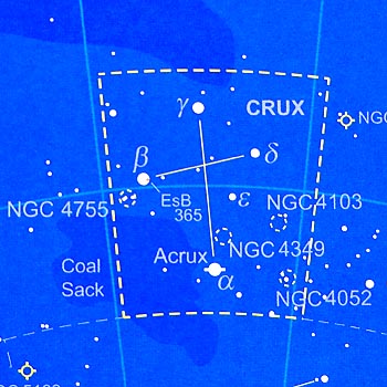 Map of the Southern Cross