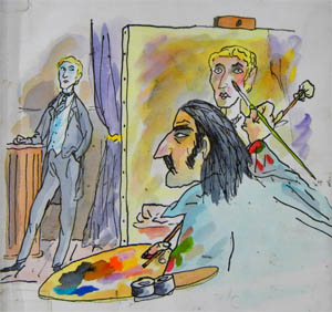 Illustration of 'The Picture of Dorian Gray' by Tony Ross