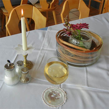 A glass of Badischer Landwein, Wald Cafe Sankt Peter