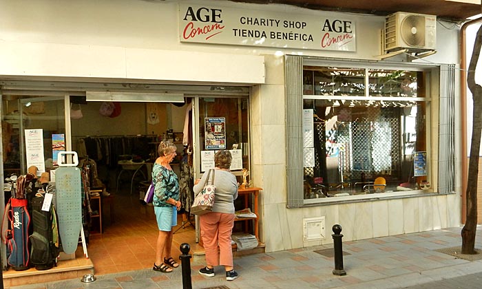 Age Concern Charity shop, Los Boliches