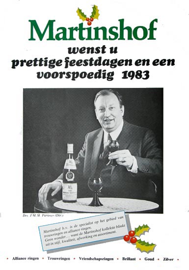 Advertisement in the Dutch jewelers journal 'Edelmetaal' of Dec. 1982