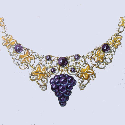 Maud Smit  Design : Necklace 'Grapes'