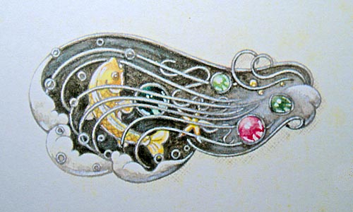 Brooch, design  by Maud Smit