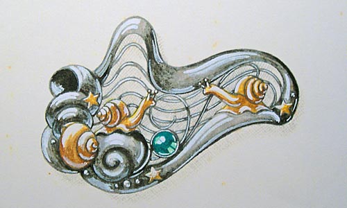 Brooch, design  by Maud Smit