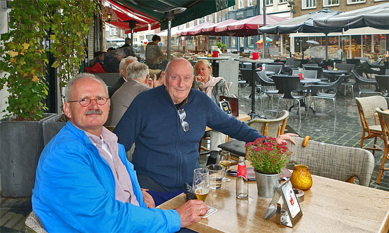 On Zutphen market square with Harrie, 2014