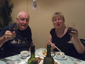 With daughter Babette at 'Jimmy's Place', Maroochydore, 22 Dec. 
2007