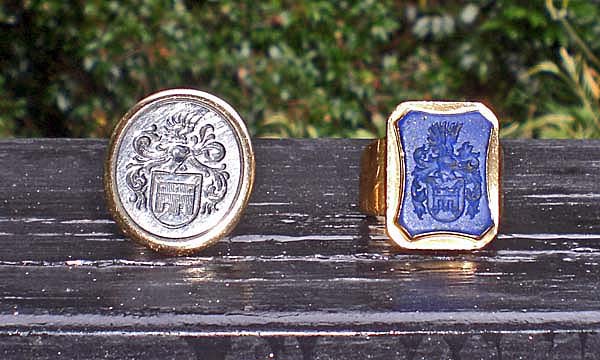 Signet rings by Dumbar and Steenbergen
