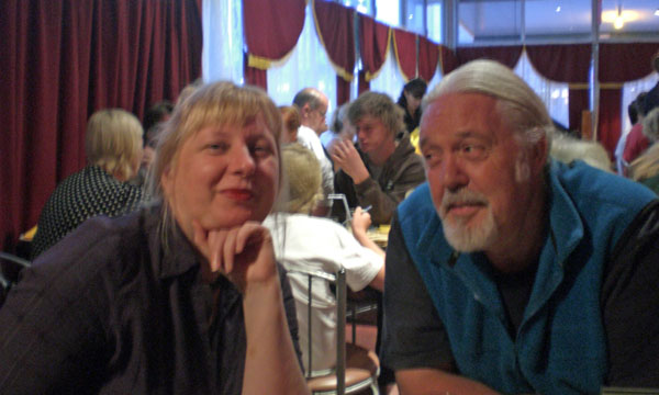 Babette and Doug at Hathi's Restaurant