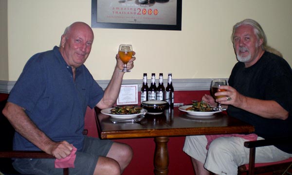Doug and I at the Thai Parnit Restaurant, Nambour