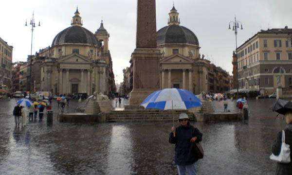A wet day in Rome, May 2007