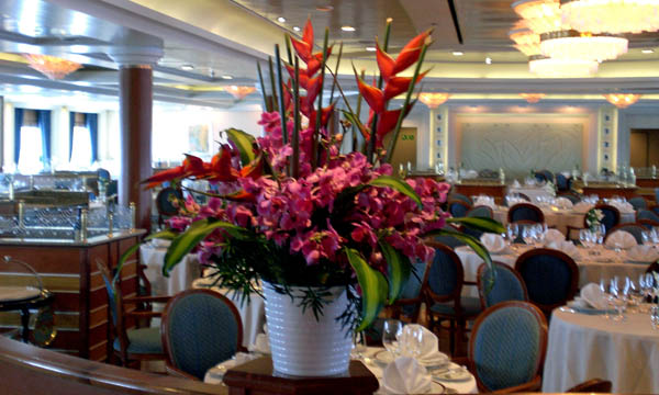 Flowers in the dining room