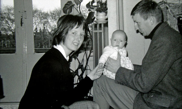 With Antien and our first baby Babette, 1964