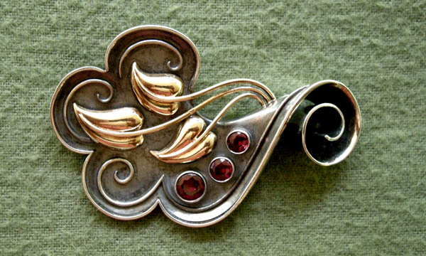 Brooch design Maud Smit, crafted by Eweg, early 1950s