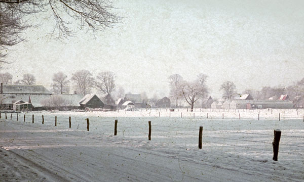 Van der Meij's farm on the Flierderweg, Winter 1974