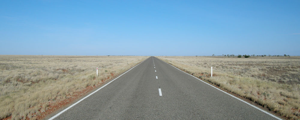 NT road leading West, 50km West of Camooweal