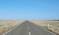 Road in the NT, 50km W of Camoweal