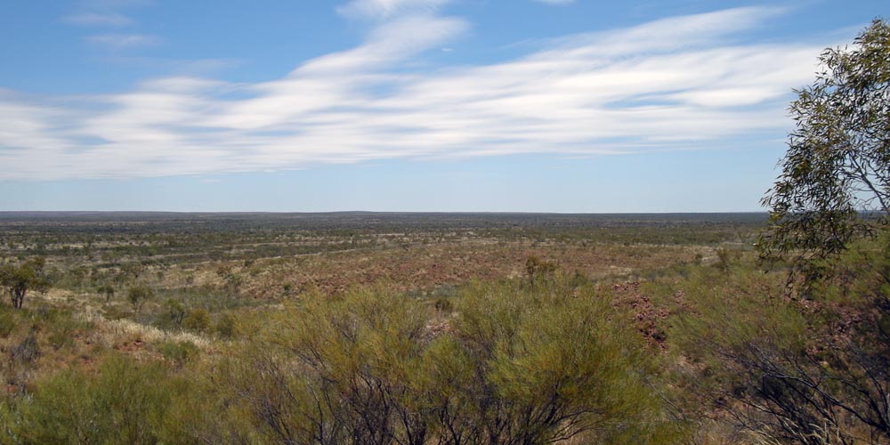 View taken along the Stuart Highway