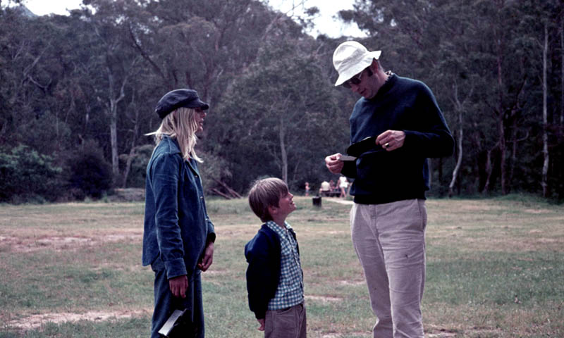 with Babette and Jeroen, 1976