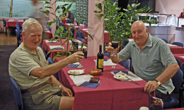 With Paul at the Tracy Village Club, April 2008