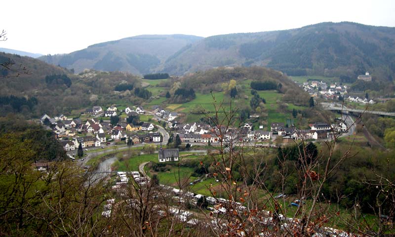 Altenborg seen from Schwarzen Kreuz Berg