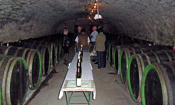 Wine cellar underneath Hotel Sankt Maximillian