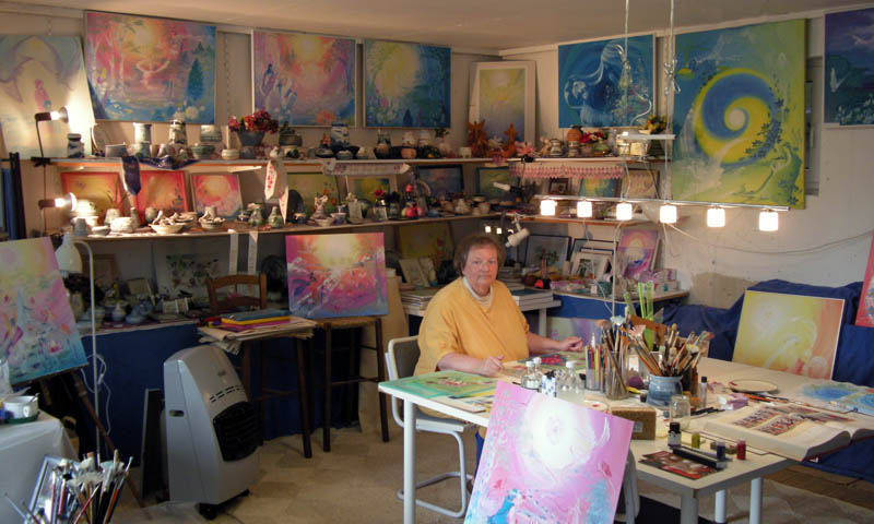 Wivica in her studio, June 2008
