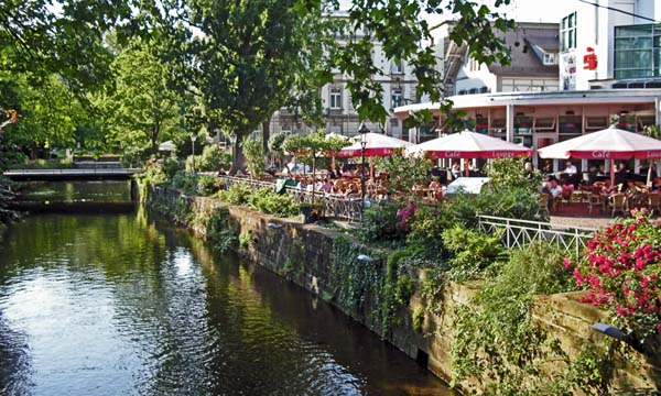 Wallstree im Hamilton, on the Oos river, Baden Baden