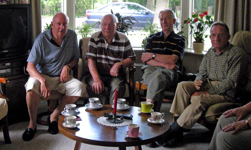 With Henk, Ab and Gerrit van der Meij, June 2008