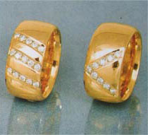 Niessing rings with diamonds