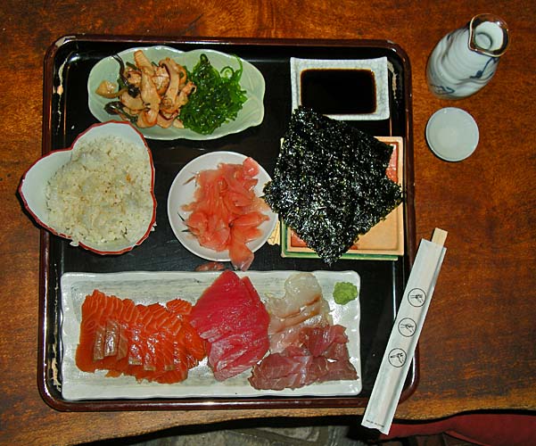 My Sashimi plate, Dec. '08