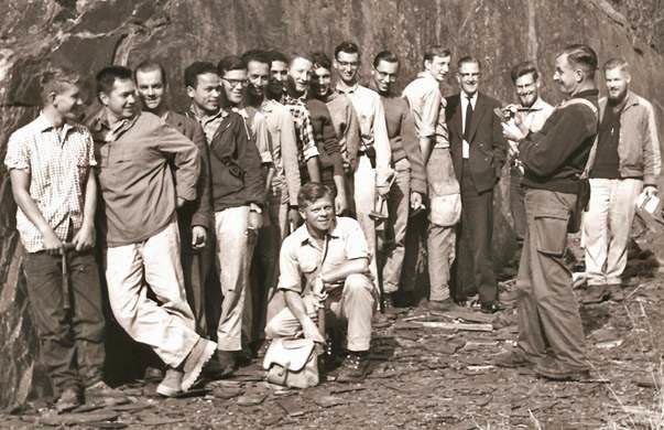 Geology excursion in Central France, 1959