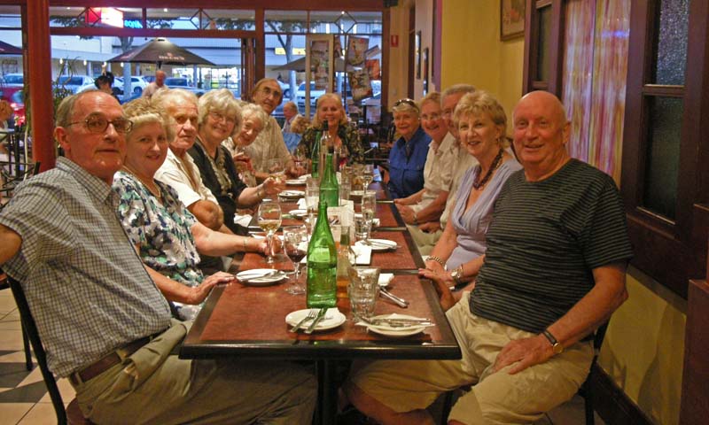 Dinner with my Adelaide Bridge Club friends