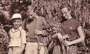 With Claus and Wivica, early 1950s