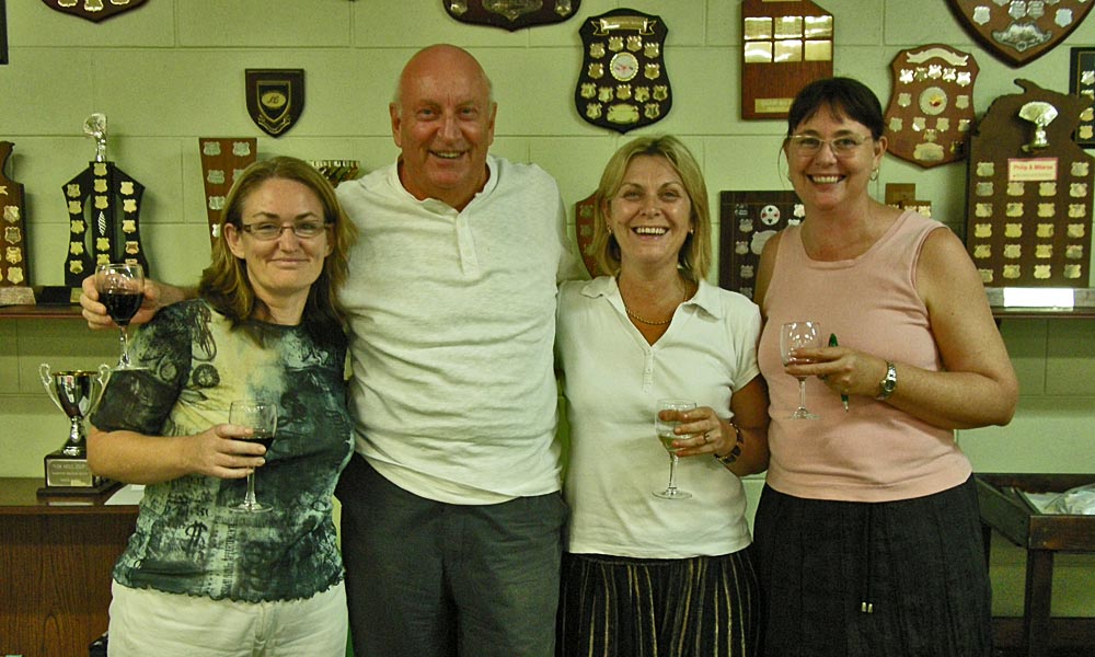 Bridge team, with (fltr) Mairead, Lisa and Gaileen