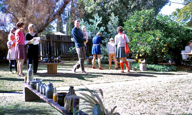 One of Antien's  Pottery Exhibitions in Kalgoorlie