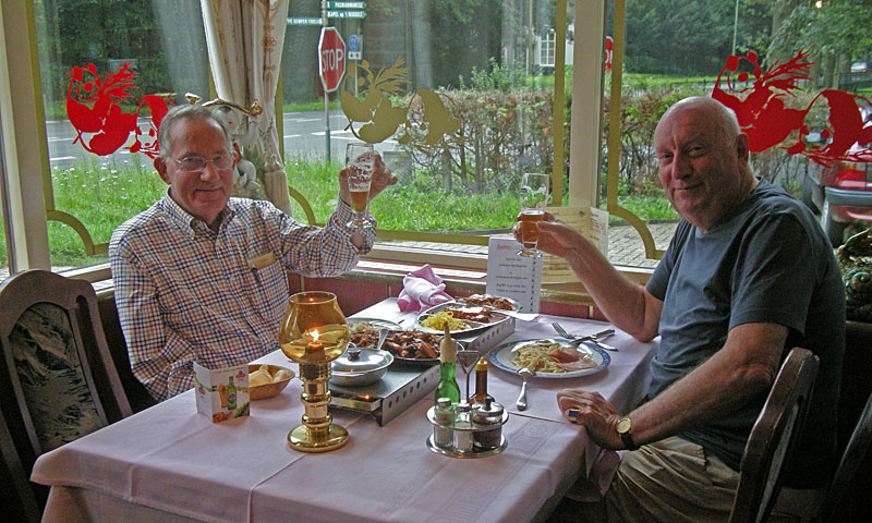 With Gerrit van der Mey in China Town (former Cafe Beuse), August 2010