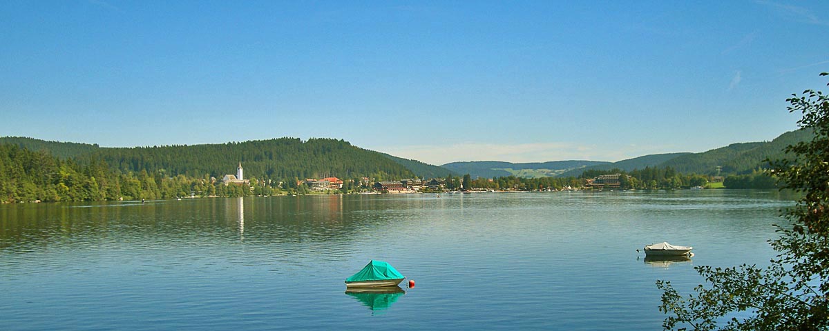 View of Titisee from the Sandbar Restaurant