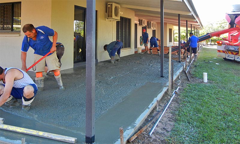 Concreting of the Mango farm veranda 2