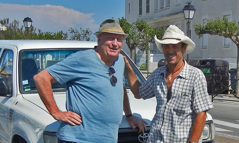 With Jerry, my tour guide, Saintes Maries, 2012