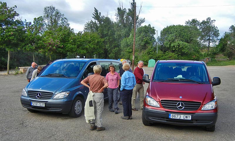 Camino walk : Our two support vehicles